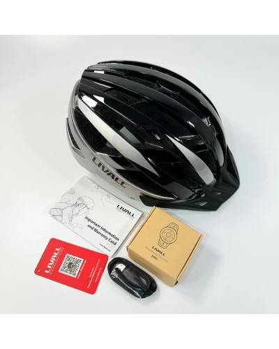 Защитный шлем Livall MT1 NEO (M) Black Grey (54-58см), акустика, микрофон, сигналы поворотов и стопов, приложение, пульт BR80, Bluetooth (LIV-T0MT1N-6243)