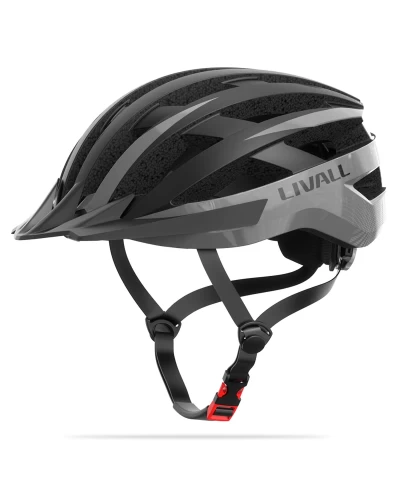Защитный шлем Livall MT1 NEO (M) Black Grey (54-58см), акустика, микрофон, сигналы поворотов и стопов, приложение, пульт BR80, Bluetooth (LIV-T0MT1N-6243)