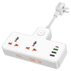 Сетевой удлинитель HOCO AC12 Reise 2-position expansion socket(PD30W/1C3A) (US) White (6942007607087)