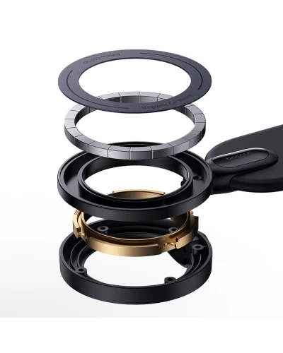 Тримач для мобільного Baseus C02 Go Series Magnetic Car Phone Mount Cluster Black (C40165500111-00)