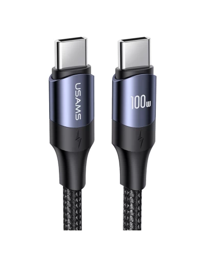Кабель Usams US-SJ524 U71 Type-C To Type-C 100W PD Fast Charging &amp; Data Cable 1.2m black (SJ524USB01)
