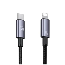 Кабель Usams US-SJ679 Type-C Lightning 30W Aluminum Alloy Fast Charging &amp; Data Cable -Sufeng Series tarnish 0.25m (SJ679USB01)