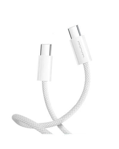 Кабель WUW-X200 Type-C to Type-C PD 60W white (WUW-X200TT)