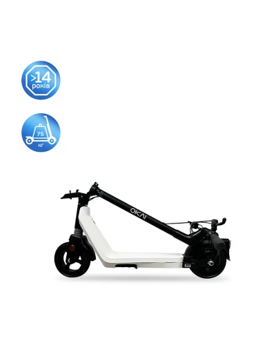 Электросамокат OKAI Zippy ES50C 8" 250W/500W, 5.2Ah, 20 km, 25 km/h, 10°, 13.5 кг (ES50C-B)