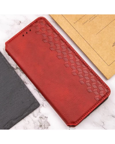 Чохол-книжка для смартфона Rubic Leather for Xiaomi Redmi 13C 4G/POCO С65 Red (RUBICXi13CRed)