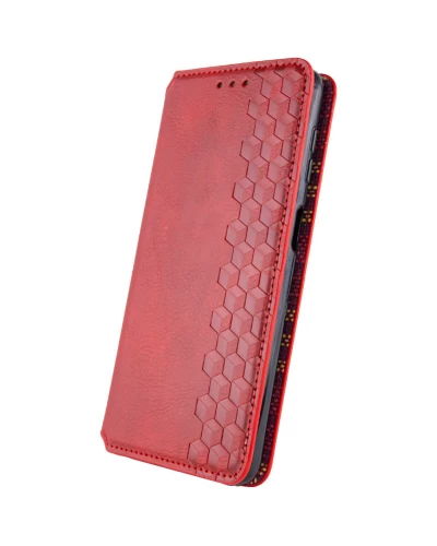 Чохол-книжка для смартфона Rubic Leather for Xiaomi Redmi 13C 4G/POCO С65 Red (RUBICXi13CRed)