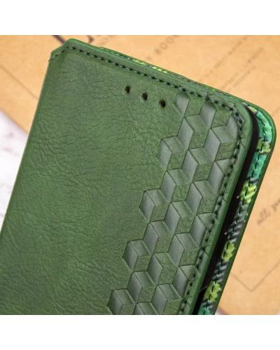 Чохол-книжка для смартфона Rubic Leather for Xiaomi Redmi 13C 4G/POCO С65 Green (RUBICXi13CGreen)