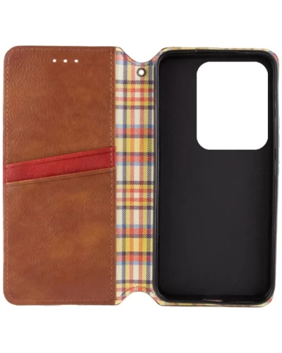 Чохол-книжка для смартфона Rubic Leather for Xiaomi Redmi Note 13 Pro 4G Brown (RUBICXiNo13PBrown)