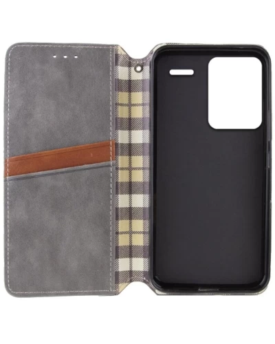Чохол-книжка для смартфона Rubic Leather for Xiaomi Redmi Note 13 Pro Plus 5G Grey (RUBICXiNo13P+Grey)