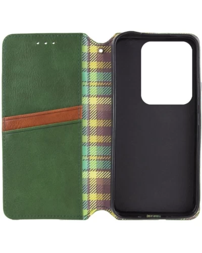 Чехол-книга для смартфона Rubic Leather для Xiaomi Redmi Note 13 Pro 5G/POCO X6 5G Green (RUBICXiNo13P5GGreen)