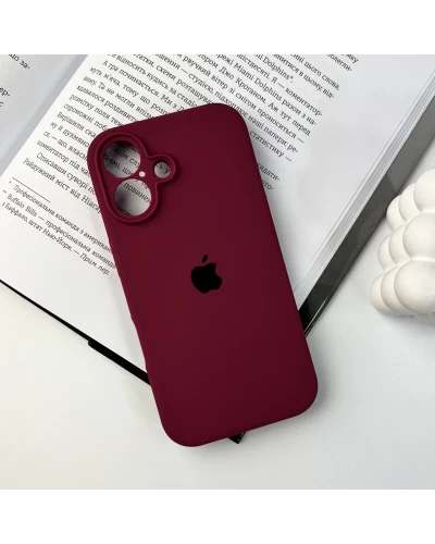 Чохол для смартфона Silicone Full Case AA Camera Protect for Apple iPhone 16 47,Plum (FullAAi16-47)