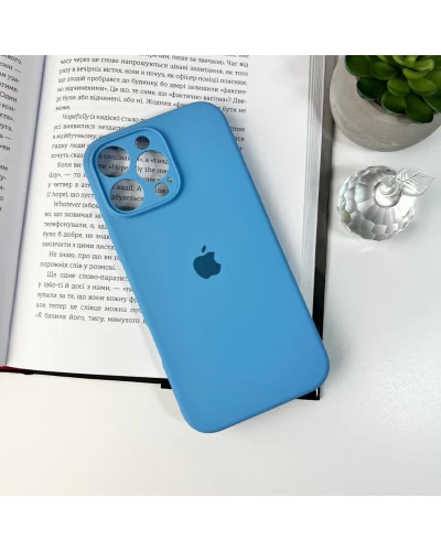Чохол для смартфона Silicone Full Case AA Camera Protect for Apple iPhone 16 Pro 49,Cornflower (FullAAi16P-49)