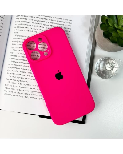 Чохол для смартфона Silicone Full Case AA Camera Protect for Apple iPhone 16 Pro Max 23,Shiny Pink (FullAAi16PM-23)