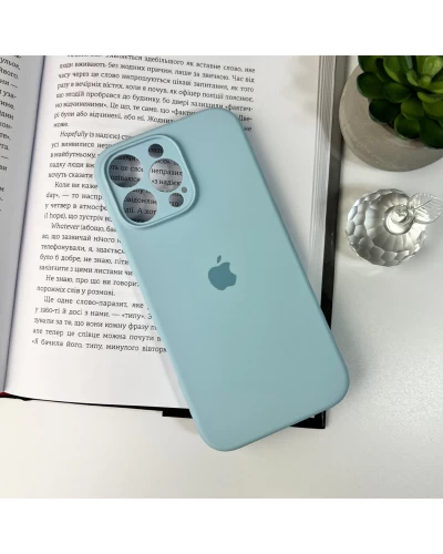 Чохол для смартфона Silicone Full Case AA Camera Protect for Apple iPhone 16 Pro Max 27,Mist Blue (FullAAi16PM-27)