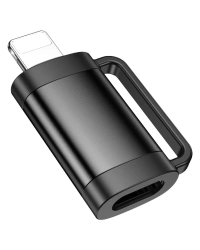 Адаптер HOCO UA31B iP male to Type-C female OTG Adapter Black (6942007628105)