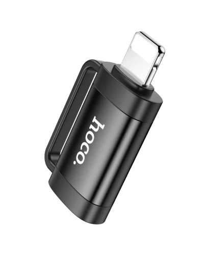 Адаптер HOCO UA31B iP male to Type-C female OTG Adapter Black (6942007628105)