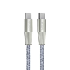 Кабель WUW-X201 Type-C to Type-C 100W 1m grey (WUW-X201TCTC)
