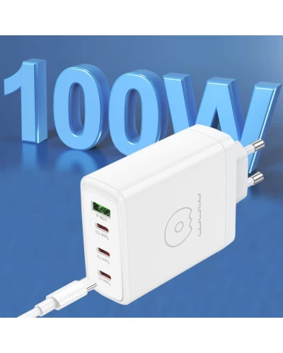 Зарядное устройство для WUW-C158 1USB 3Type-C PD100W white (WUW-C158)