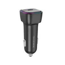 Автомобильное зарядное устройство BOROFONE BZ28 Trophie single port PD30W car charger Black (6941991110788)