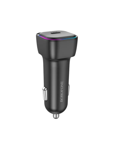 Автомобильное зарядное устройство BOROFONE BZ28 Trophie single port PD30W car charger Black (6941991110788)