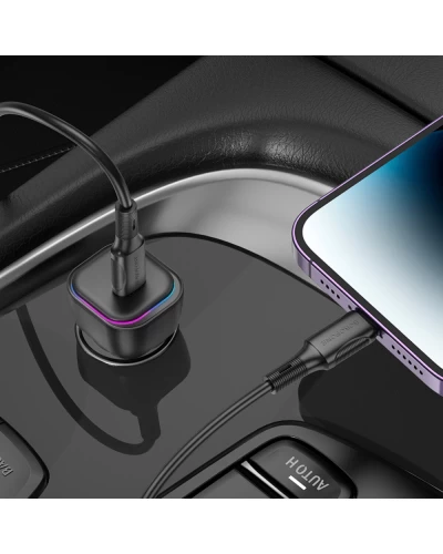 Автомобильное зарядное устройство BOROFONE BZ28 Trophie single port PD30W car charger Black (6941991110788)