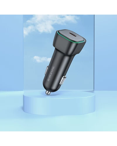 Автомобильное зарядное устройство BOROFONE BZ28 Trophie single port PD30W car charger Black (6941991110788)