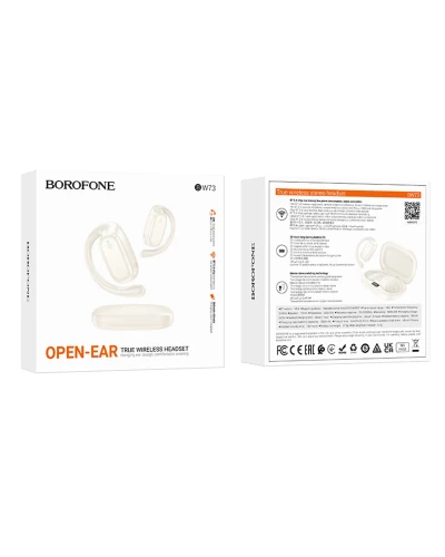 Наушники BOROFONE BW73 Lucky Open True Wireless BT headset Milky White (6941991114847)