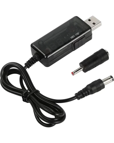 Кабель преобразователь USB-DC 5v to 9v/12v (1m) + переходник 3.5mm (USBDC59512A)