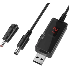 Кабель преобразователь USB-DC 5v to 9v/12v (1m) + переходник 3.5mm (USBDC59512A)