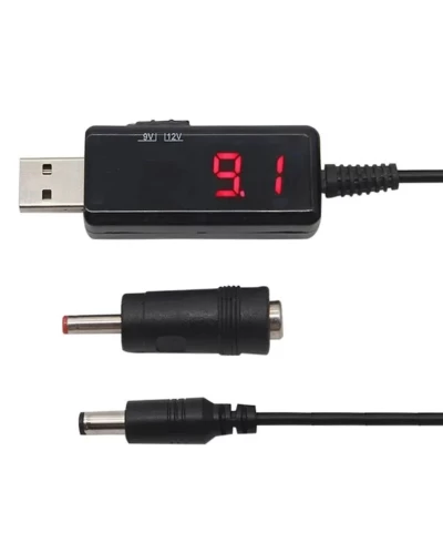 Кабель преобразователь USB-DC 5v to 9v/12v (1m) + переходник 3.5mm (USBDC59512A)
