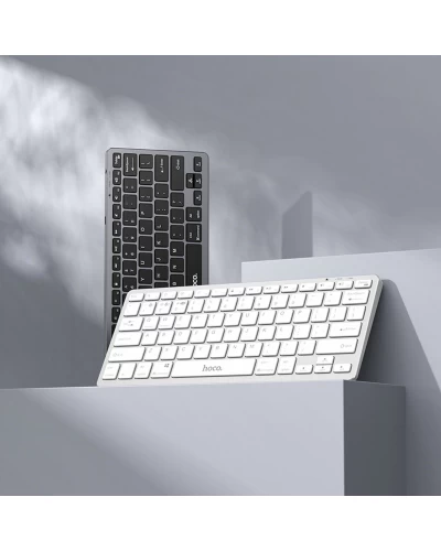 Клавиатура HOCO GM32 Wisdom wireless dual-mode keyboard(english version) Silver (6942007631310 )