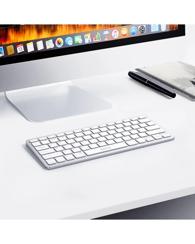 Клавиатура HOCO GM32 Wisdom wireless dual-mode keyboard(english version) Silver (6942007631310 )