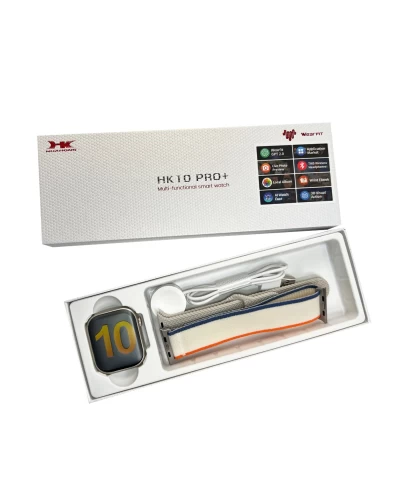 Смарт-часы HK 10 Pro Plus IP67+Amoled Grey+Gold (HK10P+3Grey)