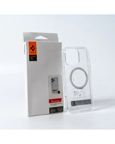 Чохол Spigen AAA Magnetic Clear Stand for Apple iPhone 15 Transparent (SPGCLST15)