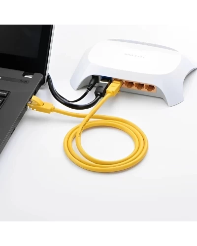 Сетевой кабель UGREEN Cat 5e U/UTP Lan Cable 3m (Yellow) (UGR-11232)