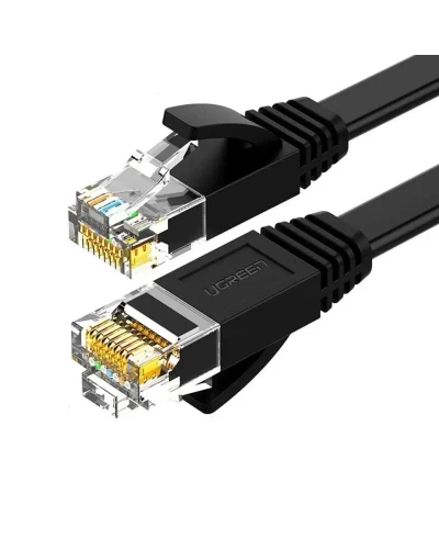 Сетевой кабель UGREEN Cat 6 U/UTP Lan Flat Cable 3m (Black) (UGR-50175)