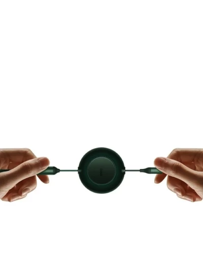 Кабель Baseus Bright Mirror 2 Series Retractable 3-in-1 Fast Charging Data Cable Type-C to M+L+C 100W 1.1m Green (CAMJ010206)