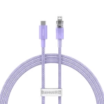 Кабель Baseus Explorer Series Fast Charging Cable with Smart Temperature Control Type-C to iP 20W 1m Purple (CATS010205)