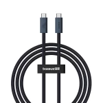 Кабель Baseus Flash 2 USB4 Full-Featured Charging Cable USB-C to USB-C 240W 5.9ft Cluster Black (P10311803112-00)