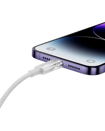Кабель Baseus Explorer Series Fast Charging Cable with Smart Temperature Control Type-C to Type-C 100W 1m Stellar White (P10319703221-00)