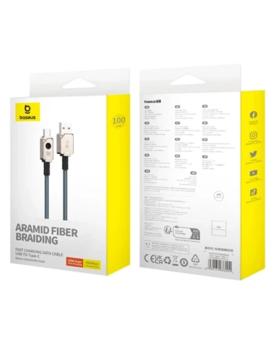 Кабель Baseus Unbreakable Series Fast Charging Data Cable USB to Type-C 100W 2m Stellar White (P10355801221-01)