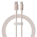 Кабель Baseus Habitat Series Fast Charging Cable USB to Type-C 100W 1m Wheat Pink (P10360203421-00)