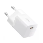 Мережевий зарядний пристрій Baseus  GaN5 Fast Charger (mini) 1C 25W EU Moon White (P10110909213-00)