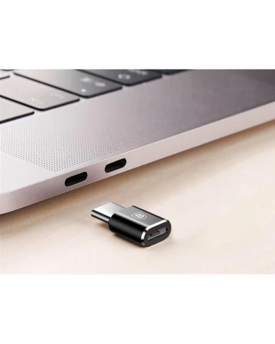 Адаптер Baseus Micro Female To Type-C Male Adapter Converter Black (CAMOTG-01)