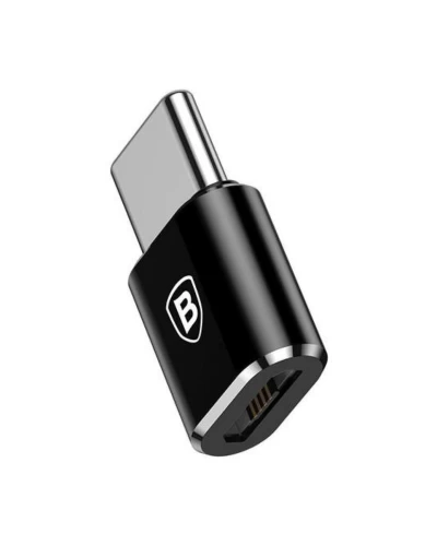 Адаптер Baseus Micro Female To Type-C Male Adapter Converter Black (CAMOTG-01)