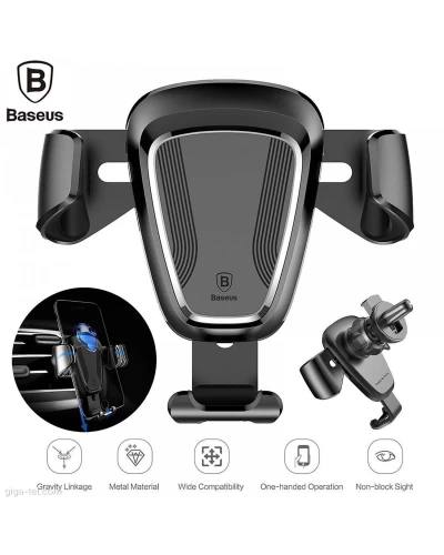 Тримач для мобiльного Baseus Gravity Car Mount Black (SUYL-01)