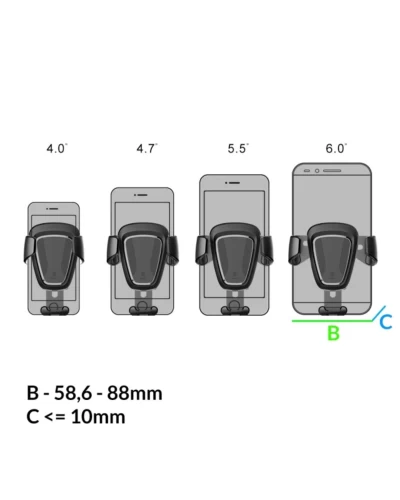 Тримач для мобiльного Baseus Gravity Car Mount Black (SUYL-01)