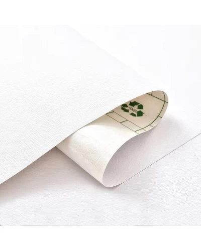 Самоклеющая экокожа в рулоне 1.37*1m*0.5mm WHITE (D) SW-00001166