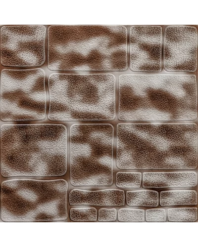 Самоклеящаяся 3D панель камень кофе 700х700х5мм (150) SW-00001352