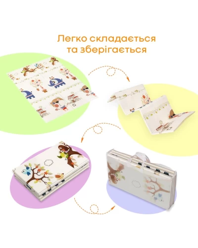 Килимок дитячий 1,2х1,8mх8mm Зростомір-Слоніки (283) SW-00001378